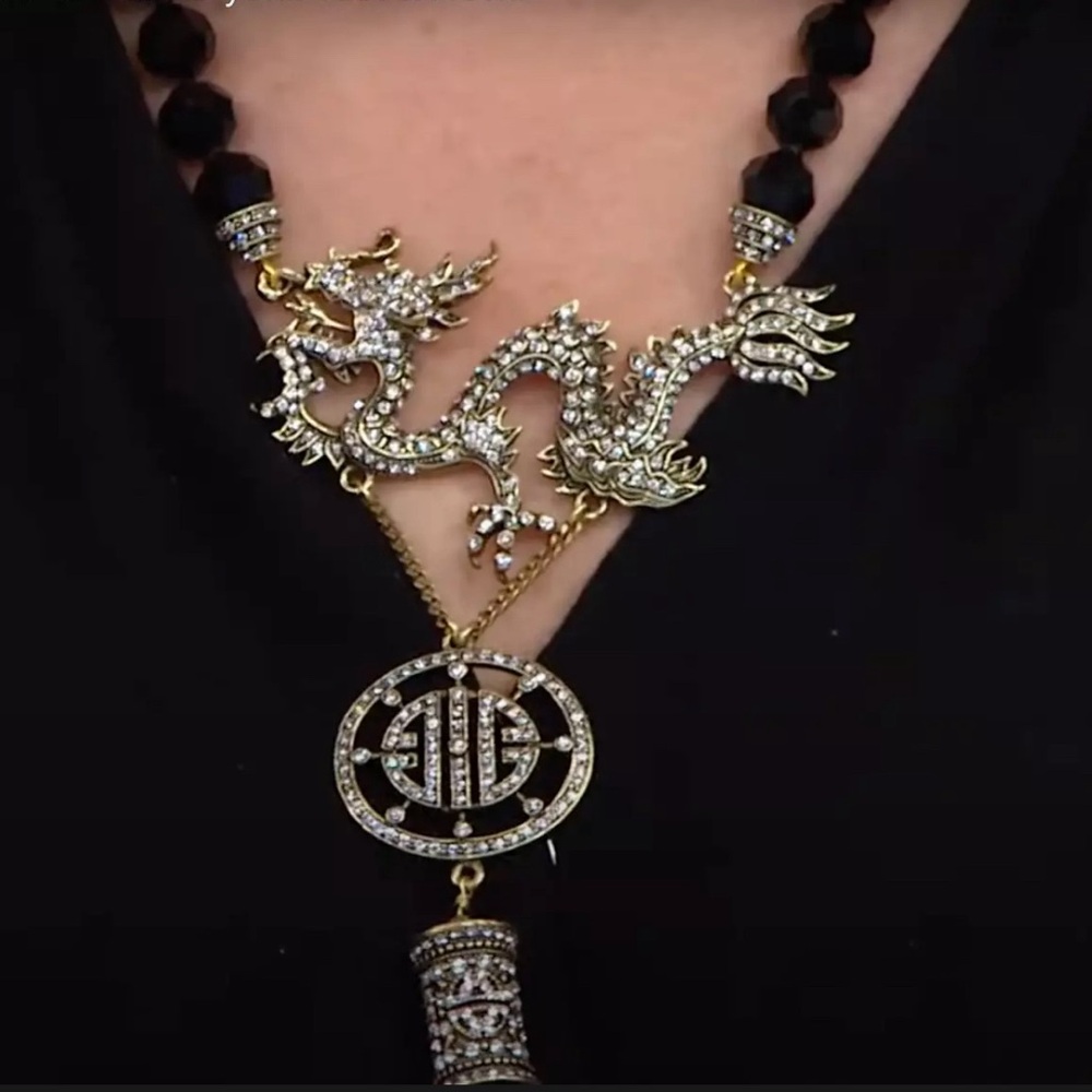 Heidi Daus dragon necklace